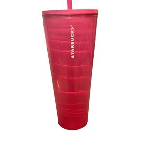 Starbucks Venti pink and white swirl Tumbler new